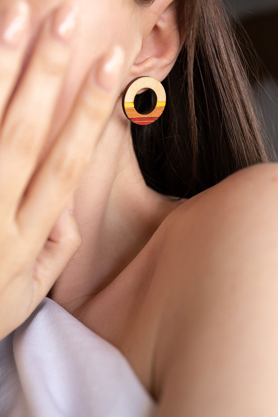 BuhoCrafts Colorful Circles Stud Earrings 2 BuhoCrafts Colorful Circles Stud Earrings 2
